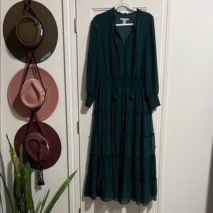 XL Green Maxi Dress NWT